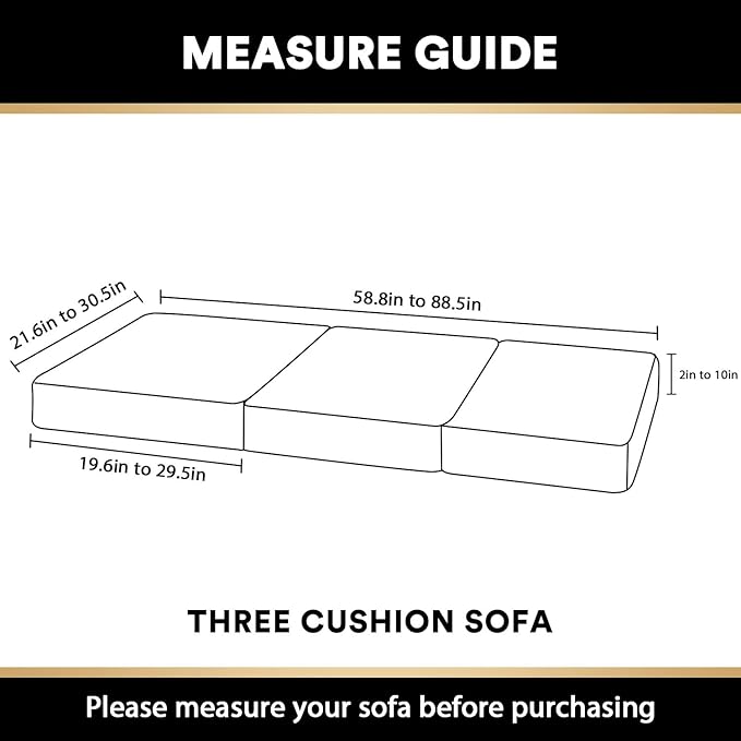 PrinceDeco Velvet Stretch Couch Cushion Cover Soft Cushion Slipcover for Chair Loveseat Sofa Furniture Protector Seat Cushion Sofa Cover (Each Width Up to 29.5", Taupe)