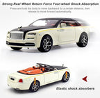 Collectible Toy Car 1/24 Rolls-Royce Dawn Diecast Model Car, Alloy Pull Back Toy Car Vehicles with Light and Sound Exquisite Car Model for Boys Kids Adults Gift