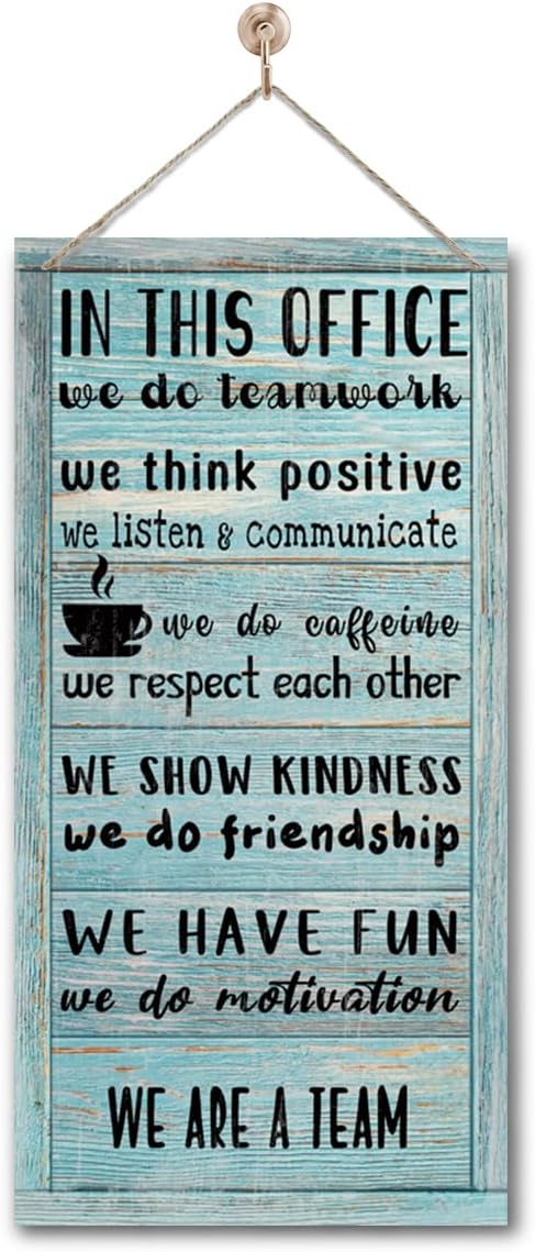 We Are A Team Office Signs Decor - Motivational Quotes Wall Art, Team Gift, Gift for Leader