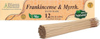 Bless-International-Frankincense-and-Myrrh 100%-Natural-Handmade-Incense-Sticks Organic-Chemicals-Free-for-Relaxation-Positivity-Yoga-Meditation 12-Inches-1-Hour-Plus-Burning-Time-150-Sticks-14-OZ