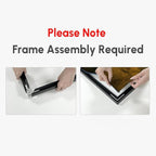 SIGNWIN 46"x72" Extra Large Framed Wall Art Dark Brown Abstract Moody Illustration for Home Living Room Bedroom Decor (Frame Assembly Required)