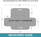 Flamingo P 100% Waterproof Sofa Cover for Living Room Premium Quilted Furniture Protector Sofa Slipcover for Couch Covers Non Slip Great for Pets (Seat Width Up to 54") Brown