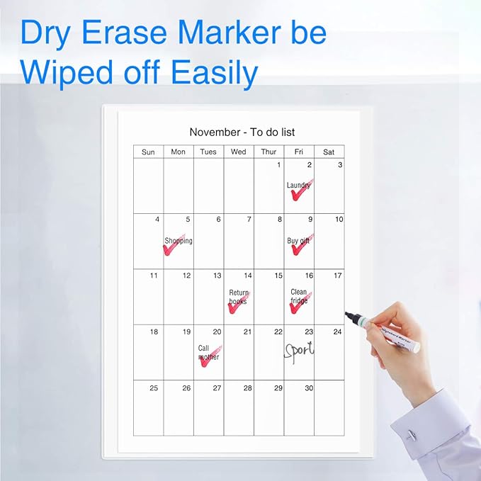 HIIMIEI Magnetic Photo Frames for Refrigerator 8.5x11, 4 Pack Fridge Magnets Picture Frame Photo Pocket,Perfect for Displaying Frames,Children Artworks and Schedules