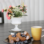 Vintage vase Iron urn Planter Decorative Table Front Porch urns House Plants Indoors Live urn Pot Outdoor Plant Pot Creative Flower Container Small Succulents Wrought Iron