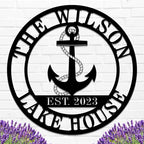 Personalized Lake House Decor, Custom Nautical Wall Decor, Nautical Decor for Home, Beach House Decor, Outdoor Nautical Decor, Outdoor Metal Lake House Signs, Lake House Gifts