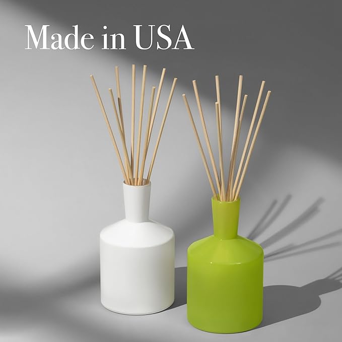 LAFCO New York Reed Diffuser Refill, White Grapefruit - 8.4 oz - Up to 4-Month Fragrance Life - Includes Natural Wood Reeds - Free of Dyes & Propellants - Made in The USA