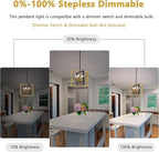 ANKYLHUA Small Black Gold Chandelier,6-Lights Ceiling Light Fixture E12,Adjustable Hight Pendant Lights Kitchen Island,Chandeliers for Dining Room Bedroom,Entryway,Foyer