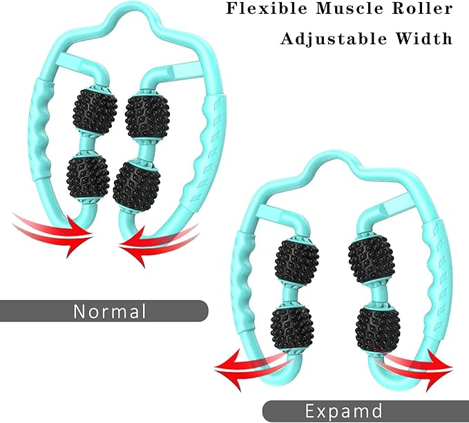 Cellulite Massage Tool Deep Fascia Massager & Dimpled Skin Remover for Legs - Anti-Cellulite Roller Tech with Lymphatic Drainage, Smooth Skin & Pain Relief for Thighs & Buttocks Sculpting