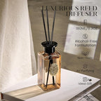 M&SENSE 6.3 oz Large Reed Diffuser Set | Fresh Grapefruit Scent Oil Diffuser with Sticks | Hotel Collection Non-Toxic Essential Oil |for Bedroom Bathroom Living Room