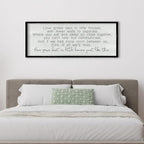 ZZJJHYWGQ Love Grows Best In Houses Just Like This Sign Wall Decor 32"×12" Above Bed Master Bedroom large Framed Wood Wall Hanging Art (Black)