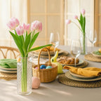 Honeydak Set of 24 Plastic Bud Vases, Vintage Decorative Mini Flower Vases Bulk for Table Centerpieces, Wedding Reception, Home Decor, Housewarming Gifts (Micro-Diamond)