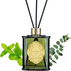 M&SENSE 8.4 oz Large Reed Diffuser for Home | Eucalyptus Mint Scent Oil Diffuser with Sticks | Bedroom Bathroom Living Room Decor