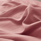 Bedsure Pink Clay Duvet Cover King Size - 3 Pieces Prewashed Cotton-Like Extra Soft Bedding Set, Includes 1 Duvet Cover 104x90 Inches with Zipper Closure & 2 Pillow Shams, Comforter Not Included