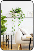 Fabuday Black Bathroom Mirror for Over Sink Wall - 24x36 Rectangle Mirror with Matte Metal Frame, Big Rounded Rectangular Vanity Mirrors for Bedroom, Living Room, Entryway, Horizontally/Vertically