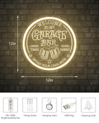 Garage Bar LED Neon Sign for Wall Art Decor, Dimmable Garage Light Up Sign for Man Dad Gifts, Neon Lights Bar Signs for Home Bar Pub Man Cave Bistro Birthday Camping Party