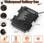 Halloween Horror Atmosphere Lights, Orange&Purple LED String Lights with 9.9FT Creepy Black Gauze, Battery Powered with Timer & 8 Flashing Modes (Red)