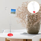 Tinksky Picture Stand-4 Clip Heart Photo Holder Card Note Memo Clip Tree Place Cards Holder