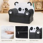 MONKISS Cute Toddler First Chair, Kids' Armchairs, Mini Couch for Baby, Panda, 1~2.5 Years Old
