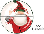 Vietri Old St. Nick Cookie Plate, 8.25"L Handmade Snack/Dessert/Appetizer Dish