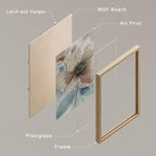 SIGNWIN Framed Poster Botanical Floral Nature Wilderness Photography Realism Decorative Rustic Cozy Zen for Living Room, Bedroom, Office - 12"x16"x4 Natural