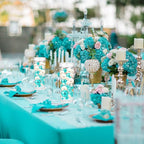 200PCS Teal White Faux Pearls Beads for Centerpiece Vases, Vase Filler Faux Pearls, No Holes Filler Beads for Party Anniversary Birthday Wedding Table Decor, 10/14/20/30mm