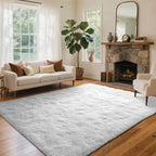 9x12 Ft Extra Large Shag Rugs for Living Room, Ultra Soft Fluffy Furry Area Rugs for Bedroom Indoor Floor, Aesthetic Carpet for Kids Home Decor (White)