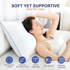 Bed Pillows for Sleeping - Pillows Standard Size Set of 2 Cooling Luxury Hotel Quality Pillow with Premium Plush Soft Down Alternative Fill for Side Back or Stomach Sleepers (Pack of 2)