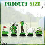 5 Pcs Golf Ball Photo Balloon Holder Table Centerpieces Holders Golf Themed Decoration Place Card Holder Photo Clips Holder for Home Birthday Wedding Party Decor