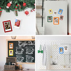 Mini Magnetic Photo Frames for Refrigerator, 2.36x3.54" Acrylic Magnetic Colorful Picture Frames, 2x3 Mini Film Display Compatible with Instax/Polaroid Camera Photo for Fridge/Locker, 6 Pack