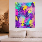 ICMOLYYENLO Palm Leaf Tapestry Wall Hanging, Tropical Leaves Plant Jungle Green Hawaiian Art Home Decor for Guest Bedroom Living Room Dormitory 50x60