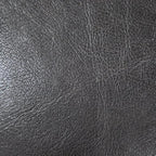 Round Shaped Goat Leather Handmade Eco-Friendly Chocolate Brown Pouf - 18" x 18" x 18", Plain Solid, Recycled Cotton Filled Stuffed, PF12