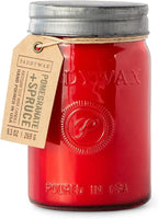 Paddywax Scented Candles Relish Collection Soy Wax Artisan Candle in Glass Jar with Lid, 9.5-Ounce, Pomegranate + Spruce