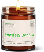 English Garden Floral Scented Candle, Many Scents to Choose from, All Natural Non-Toxic Soy Wax, Handmade in The USA (English Garden)