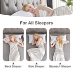 Cosmoluxe Extra Soft Bed Pillows for Sleeping Standard Size 4 Pack, Down Alternative Pillows Standard Size (20"x26") Set of 4