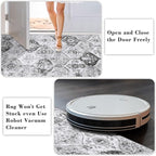 Lahome Moroccan Trellis Washable Small Area Rug, 3x5 Area Rug for Bedroom Living Room, Non-Slip Oriental Accent Throw Carpet for Kitchen Office Entryway Bathroom Office, Silver/Grey