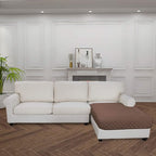 Easy-Going Sectional Couch Covers for Dogs L Shape Sofa Cover Reversible Sofa Slipcover Chaise Lounge Cover Furniture Protector Cover for Pets Dog Cat (42 x 52 inches, Brown/Brown)