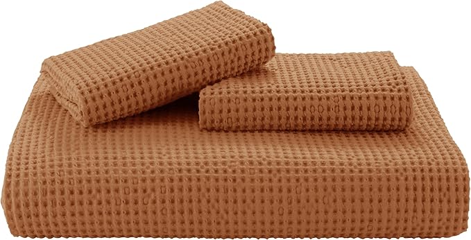 Bedsure Cotton Duvet Cover Queen - 100% Cotton Waffle Weave Hazel Duvet Cover Queen Size, GentleSoft™ and Breathable Bedding Set for All Season, 3 Pieces, 90"x90"