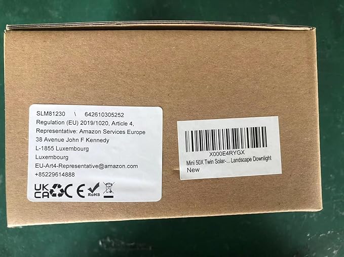 MINI 50X Twin Solar-Powered Cast Aluminium Warm White LED Spotlight 60-100 Lumen Per Light Fixture for Outdoor Garden Yard Landscape Downlight