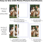 12 Packs 5x7 Picture Frames Bulk, Display 4x6 with Mat or 5x7 Without Mat, White Gallery Frame Set, 5 by 7 Frames Bulk Set of 12, Collage Wall Decor Photo Frame Set for Wall and Tabletop, White