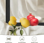 WEER Black Framed Mirror 55X30 Inch, Rectangular Matte Black Bathroom Vanity Mirror, Farmhouse Bathroom Mirror with Tempered Glass, Anti-Rust, Hangs Horizontal or Vertical