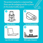 ROYALAY Adjustable Recliner Leg Rest Cushion, Widen and Thicken Recliner Footrest Extender, Wave Shape Lumbar Support Pillow with Adjustable Elastic Straps, Suitable for Bed Chair Sofa Back Support