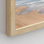 SIGNWIN Framed White Beach Grass Cloudy Ocean Sea Wave Horizon Wall Art, Set of 4 Landscape Colorful Wall Decor Prints, Nature Wilderness Wall Décor for Living Room, Bedroom - 11"x14" Natural