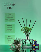 M&SENSE Reed Diffuser Set with 7 Sticks | 7.0oz Lily of The Valley & Cedarwood Scent, Flame Free Fragrance Diffuser for Guestroom Shelf, Long Lasting Floral Diffuser with Baby's Breath Flower Gifts