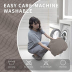 Easy-Going 4 Pieces Oversized Recliner Stretch Sofa Slipcover Sofa Cover Furniture Protector Couch Soft with Elastic Bottom Polyester Spandex Jacquard Fabric Small Checks Taupe,X-Large