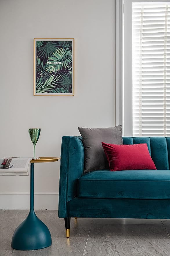 Throw Pillow Covers 12x20 Burgundy: 2 Pack Cozy Soft Velvet Rectangular Decorative Pillow Cases for Farmhouse Home Decor