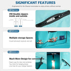 Bed Tent,Portable Privacy Sleeping Bed Canopy,Blackout 90% Drapes for Kids and Adult,Indoor Space Tent with Breathable Large Mesh Windows