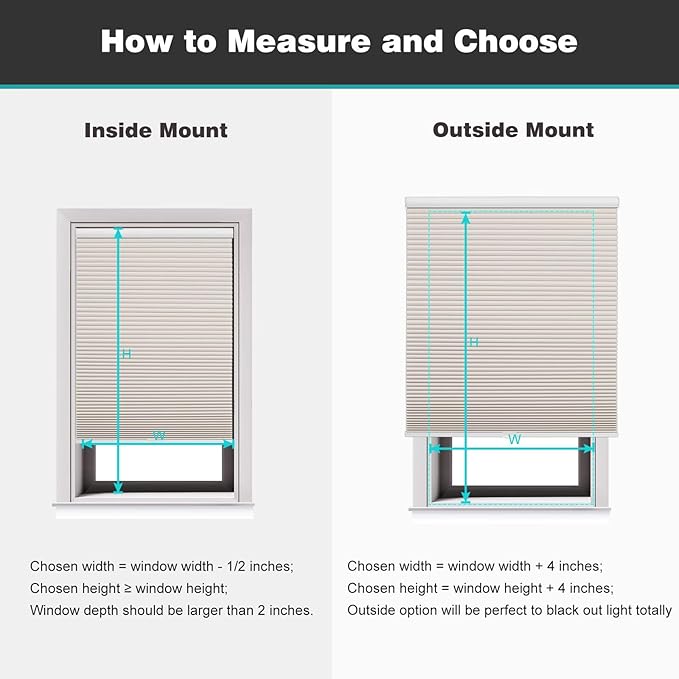 Changshade Cordless Cellular Shades, Blackout Honeycomb Shades for Windows, Pull Down Pleated Blinds, Easy to Install for Indoor Windows and French Doors,69" W x 72" H, Beige