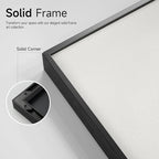 Framed Black and White Abstract Beach Canvas Wall Art, Modern Minimalist Art Prints Paintings Artwork for Walls, Ocean Wave Pictures for Living Room Dining Room Bedroom Bathroom Wall Decor 24x36 In