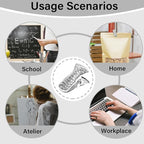 35 Pack Mini Metal Alligator Clips for Crafts Non-Slip Silicone-Coated Retro DIY Badge Small Spring Clips (Silver)