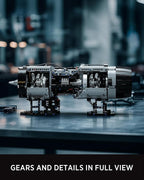 Nifeliz Turbofan Engine Building Set, Engineering Challenge Model for Adult Collectors, Physical Science Project and Display Piece (2,216 PCS, NF10317)